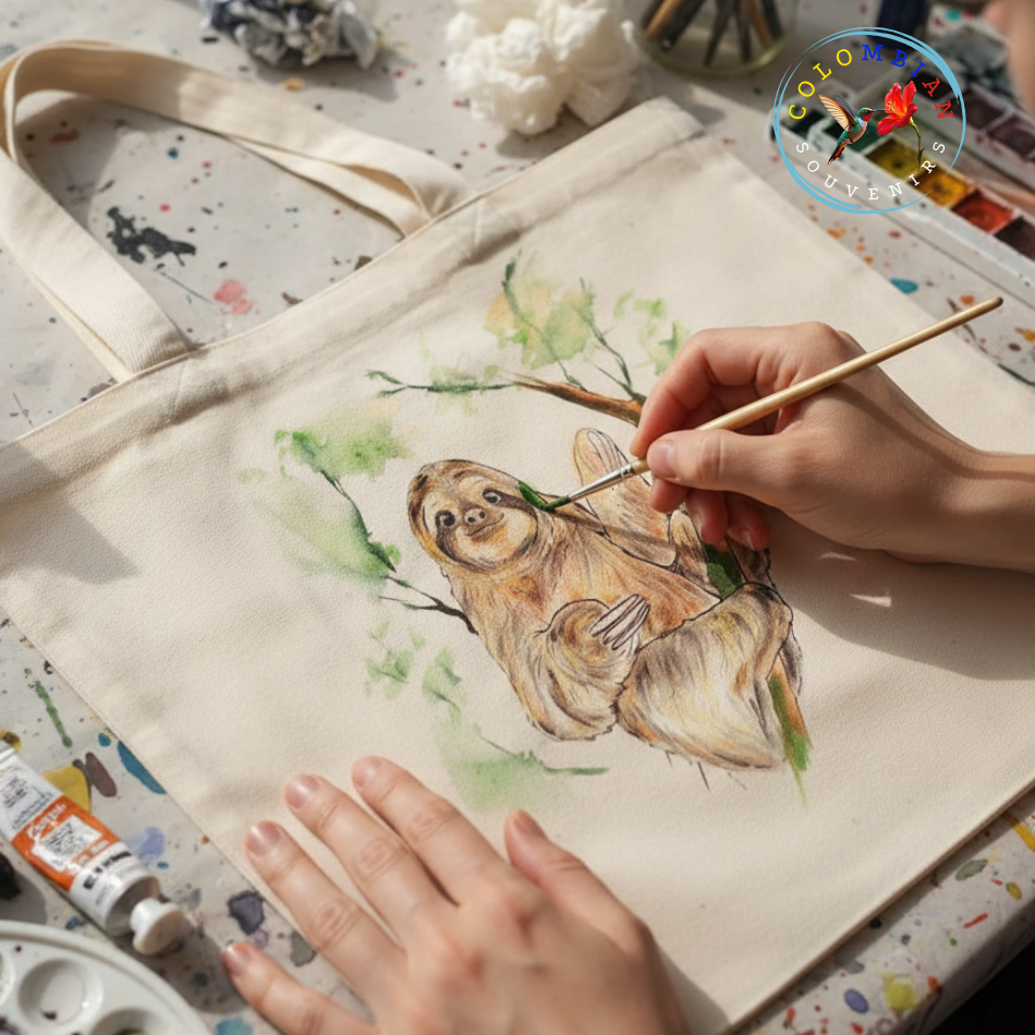 Lona de algodón crudo Tote Bag Para pintar o bordar X 12 UNIDADES