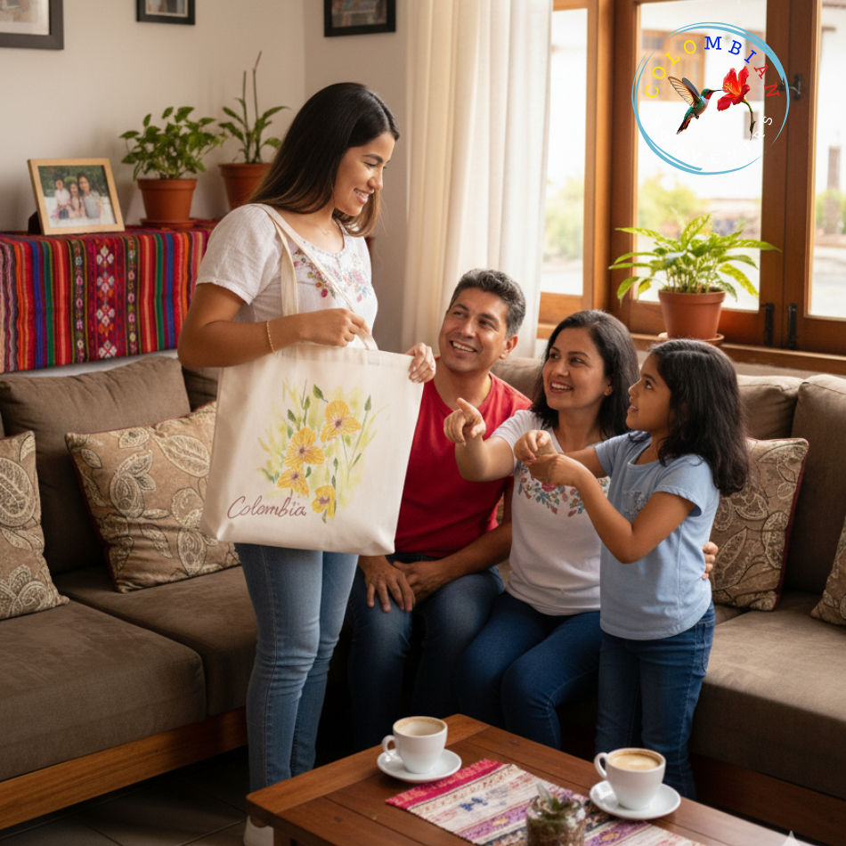 Tote Bag en lienzo Diseño Orquídea Telipogon nervosus