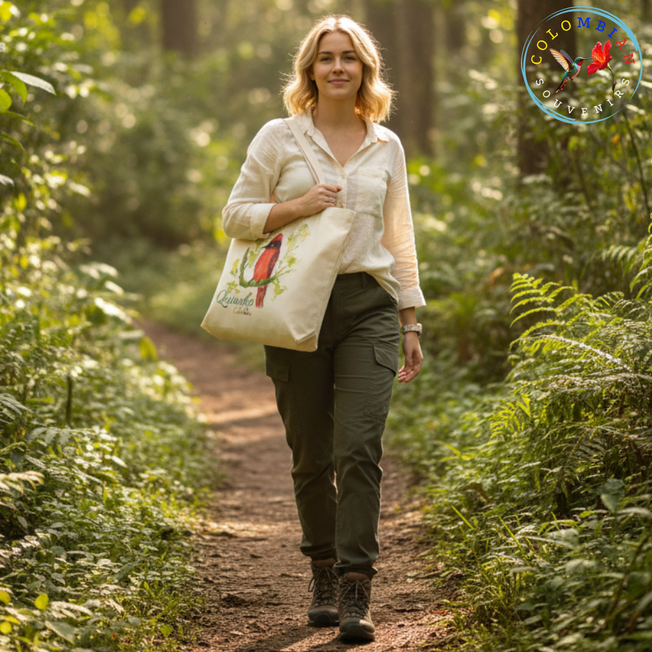 Tote Bag en lienzo Diseño Cardenal Atrapamoscas