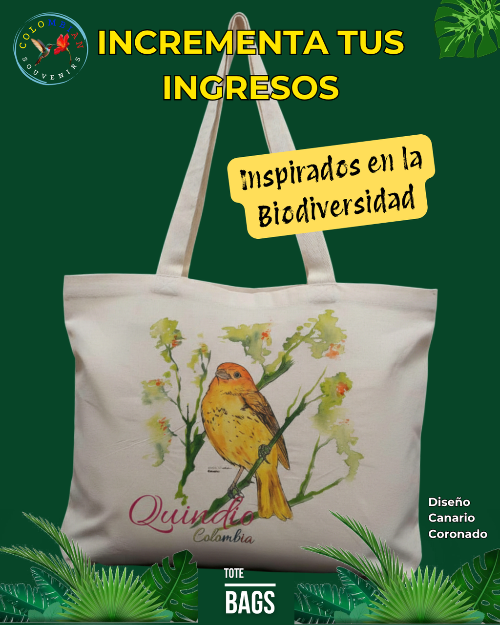 A.  Bag en Lona para Mayoristas precio x 12 unidades