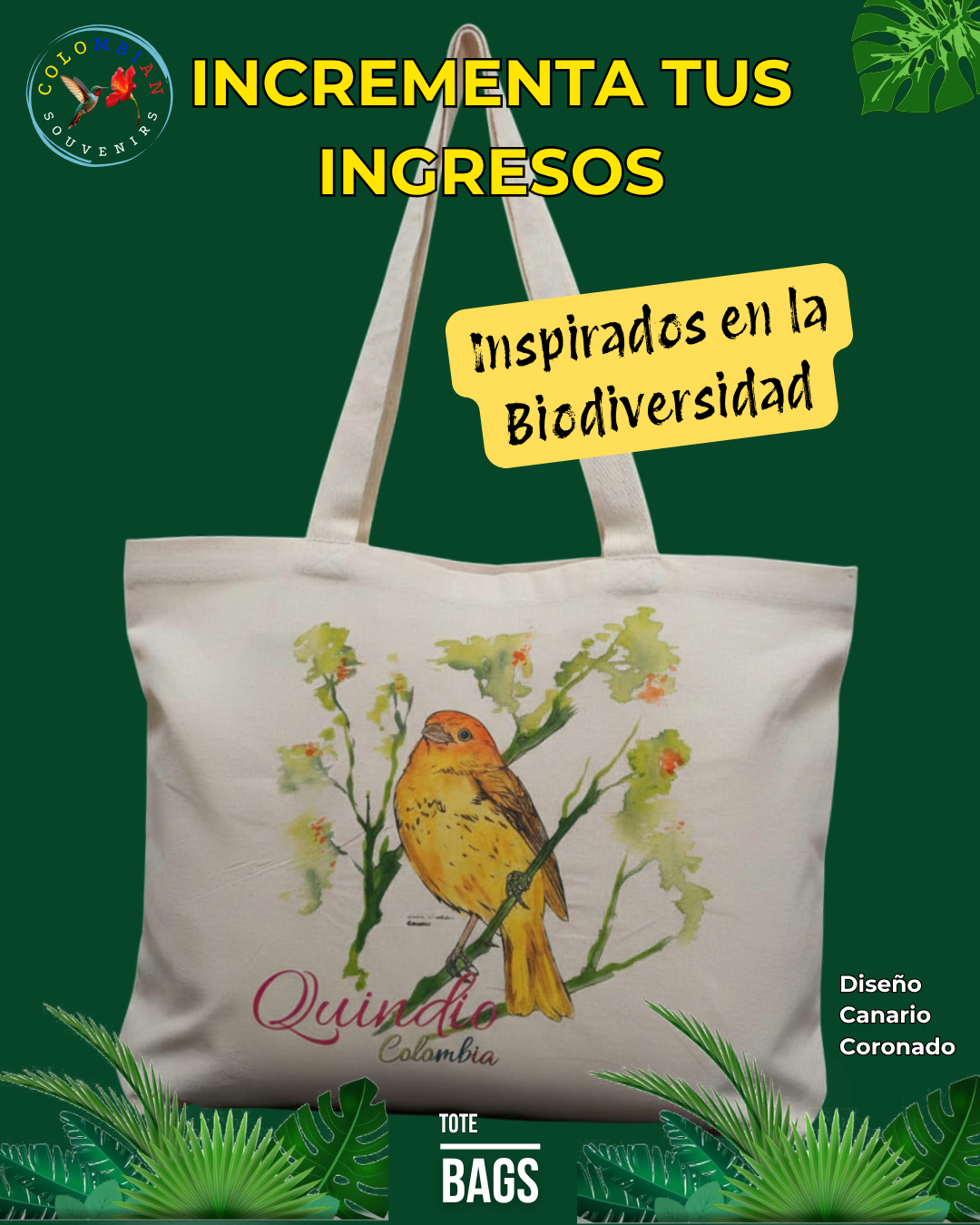 A.  Bag en Lona para Mayoristas precio x 12 unidades