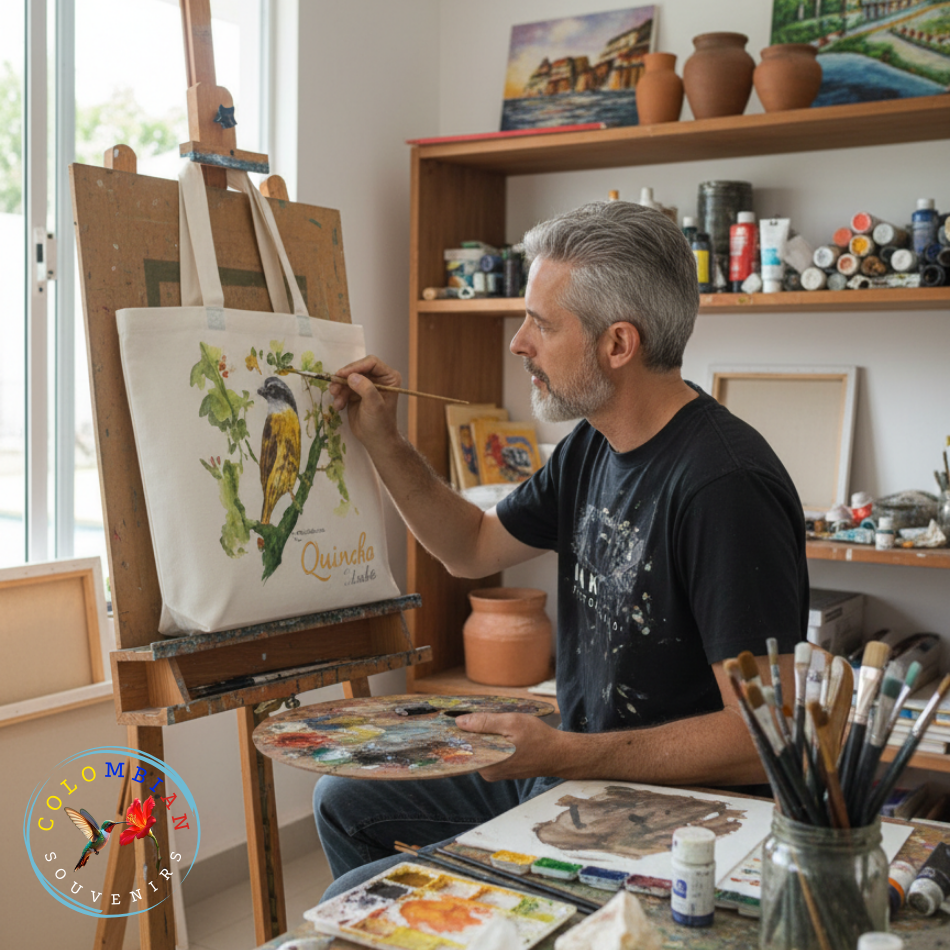 Lona de algodón crudo Tote Bag Para pintar o bordar X 12 UNIDADES