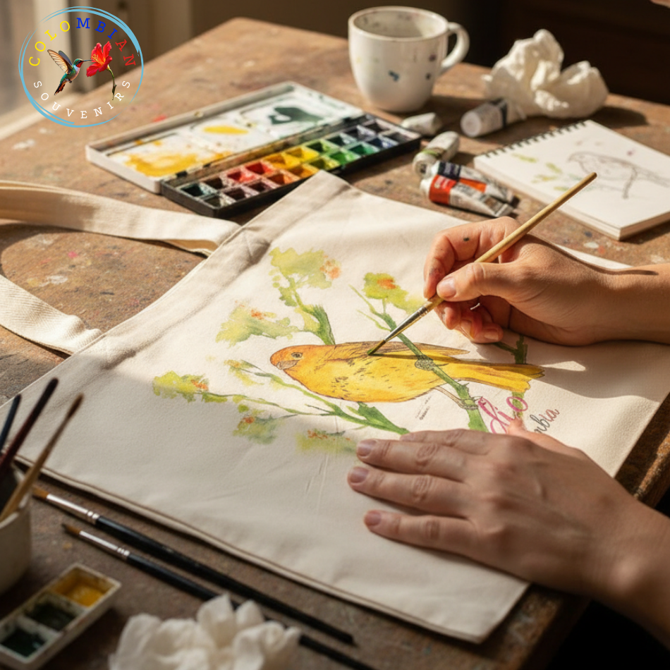 Tote Bag en lienzo Diseño Canario Coronado