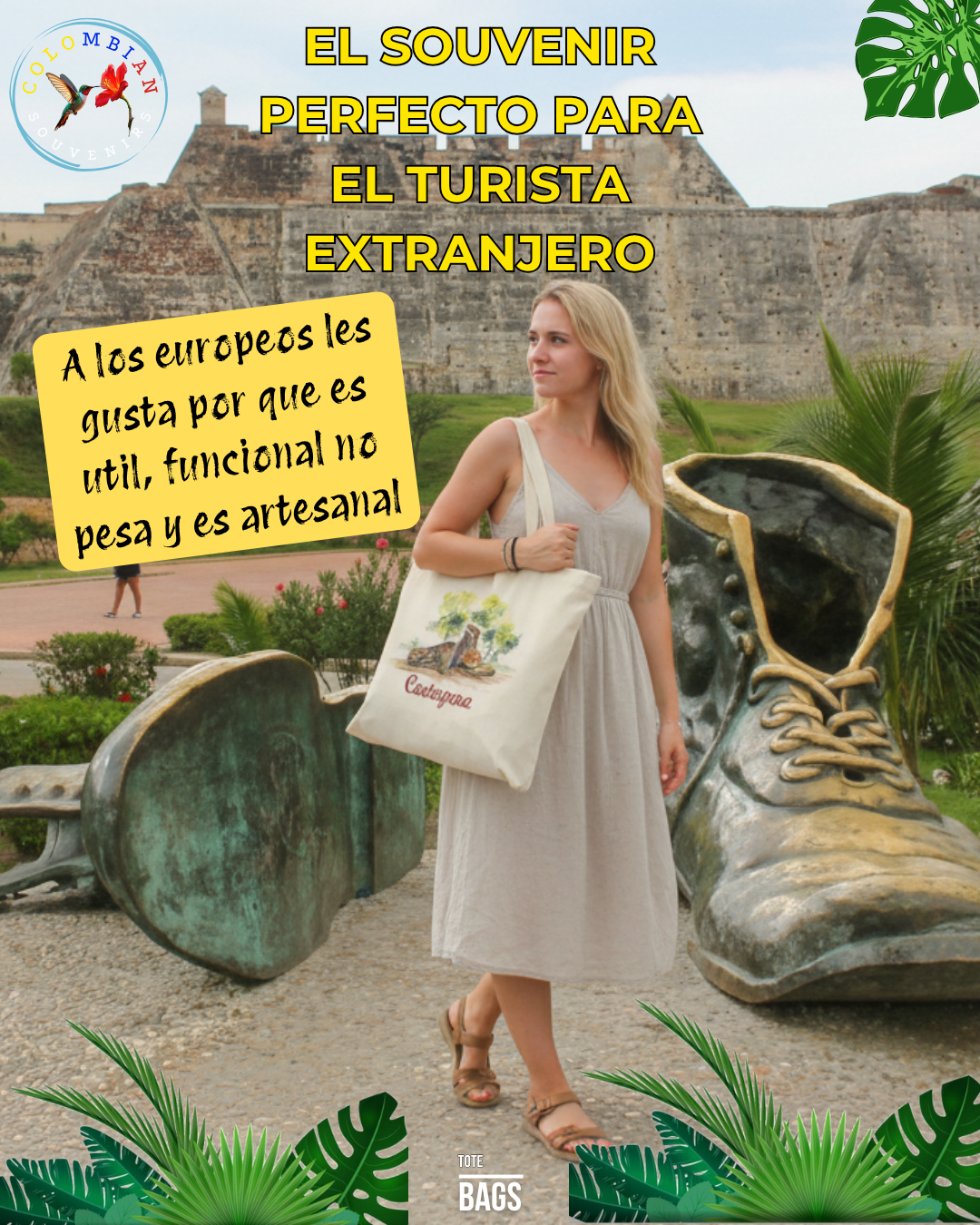 A.  Bag en Lona para Mayoristas precio x 12 unidades