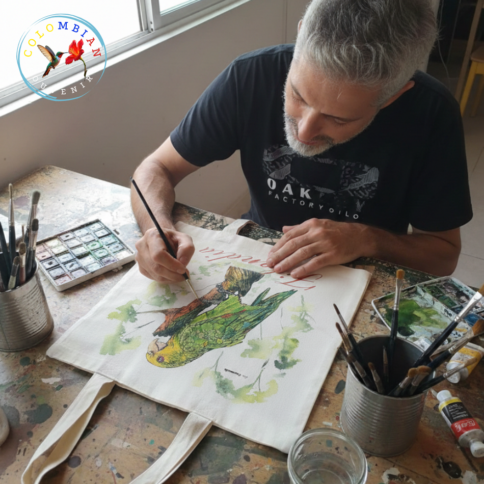 Lona de algodón crudo Tote Bag Para pintar o bordar X 12 UNIDADES