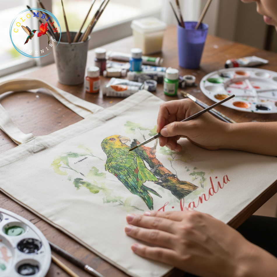 Lona de algodón crudo Tote Bag Para pintar o bordar X 12 UNIDADES