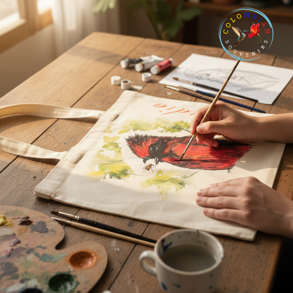 Lona de algodón crudo Tote Bag Para pintar o bordar X 12 UNIDADES