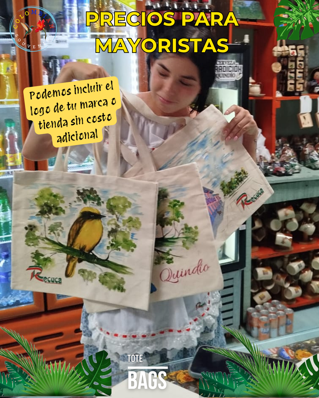 A.  Bag en Lona para Mayoristas precio x 12 unidades