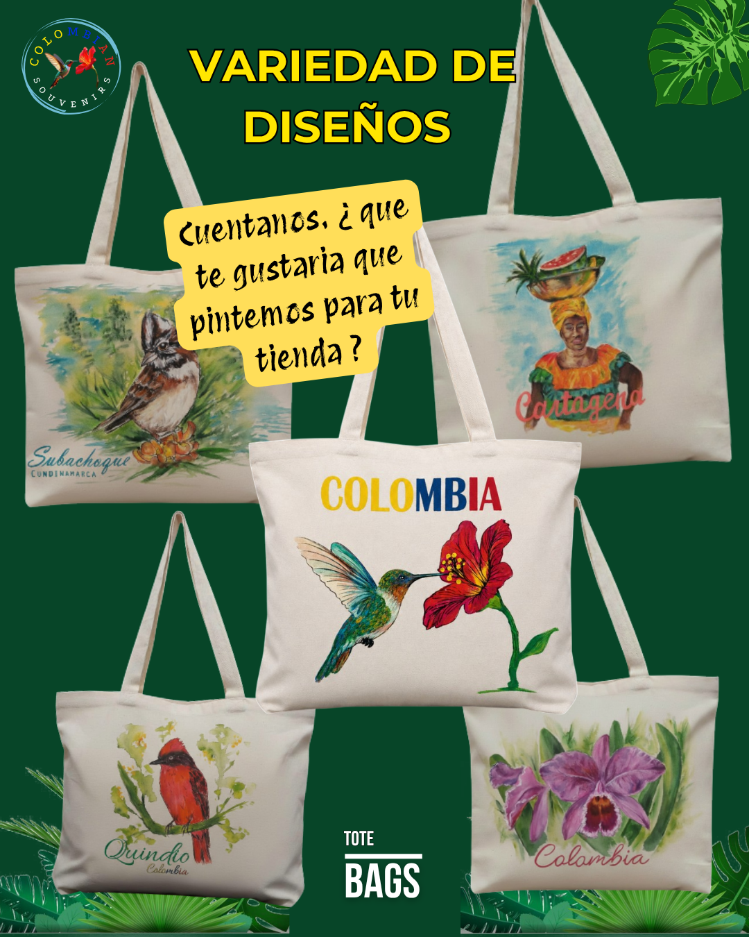 A.  Bag en Lona para Mayoristas precio x 12 unidades