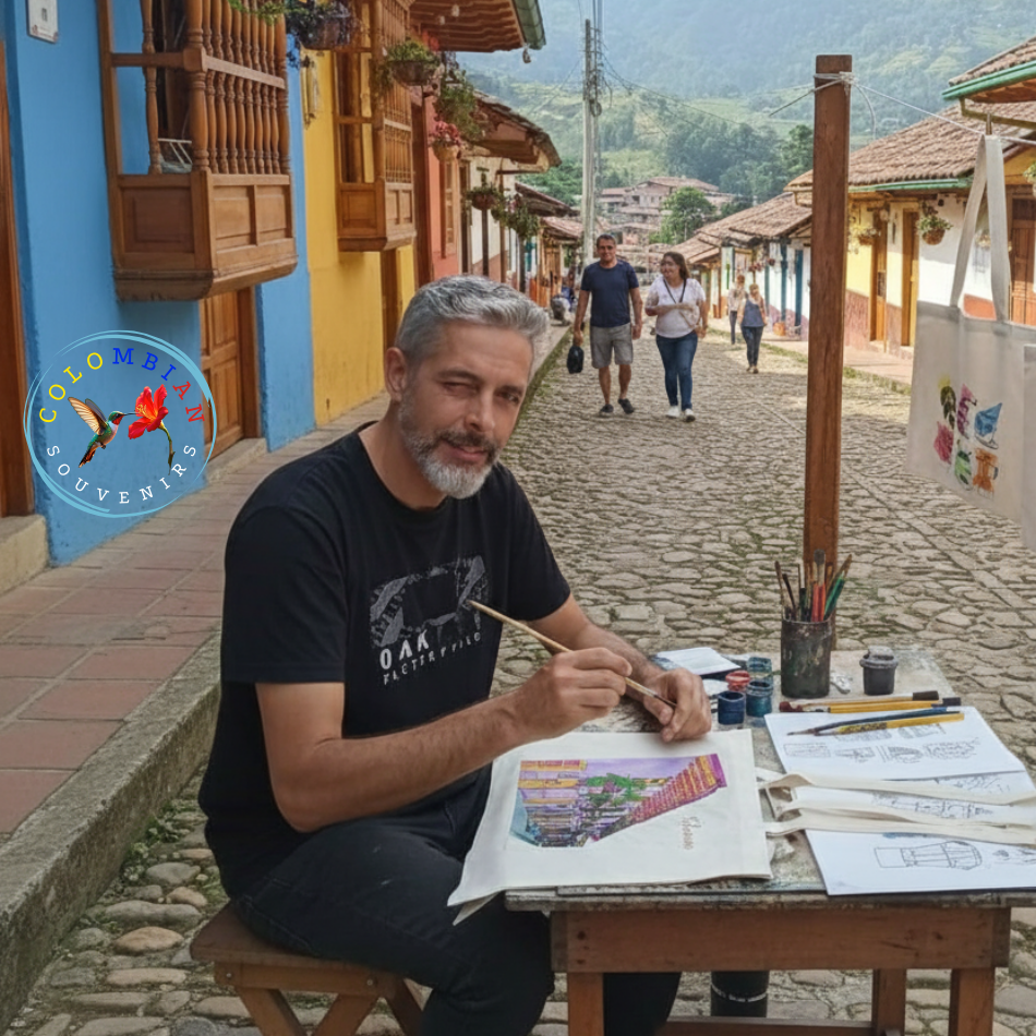 Tote Bag en lienzo Diseño Casa tradicional Quindío 🏠