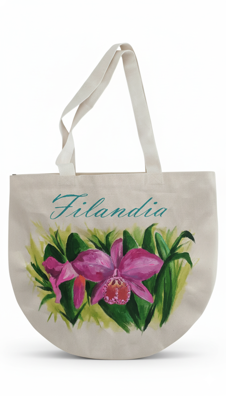Bag en Lona media luna con el diseño que quieras🌸