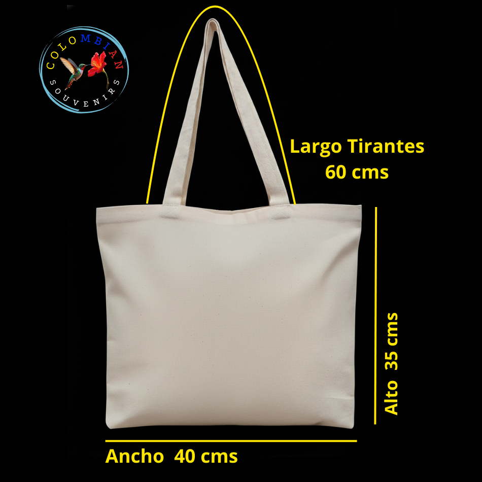 Tote Bag en lienzo Diseño Canario Coronado