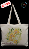 Tote Bag en lienzo Diseño Orquídea Telipogon nervosus