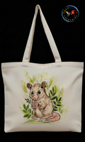 Tote Bag en lienzo Diseño Zarigüeya