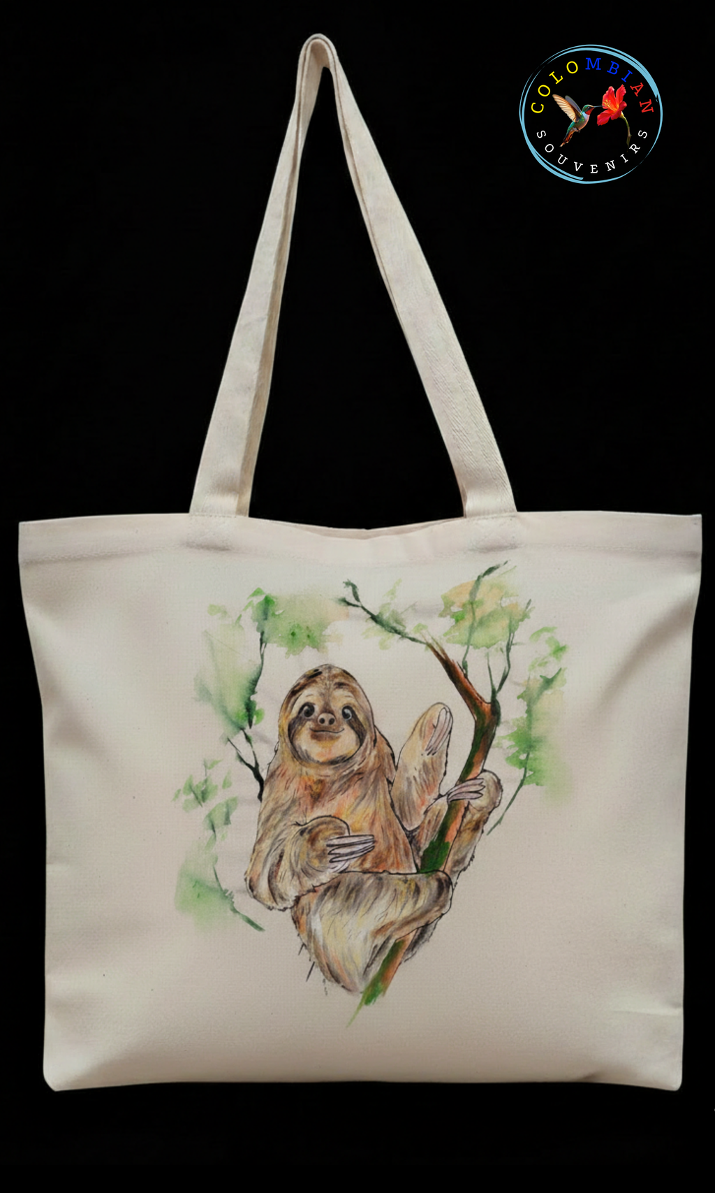Tote Bag en lienzo Diseño Perezoso