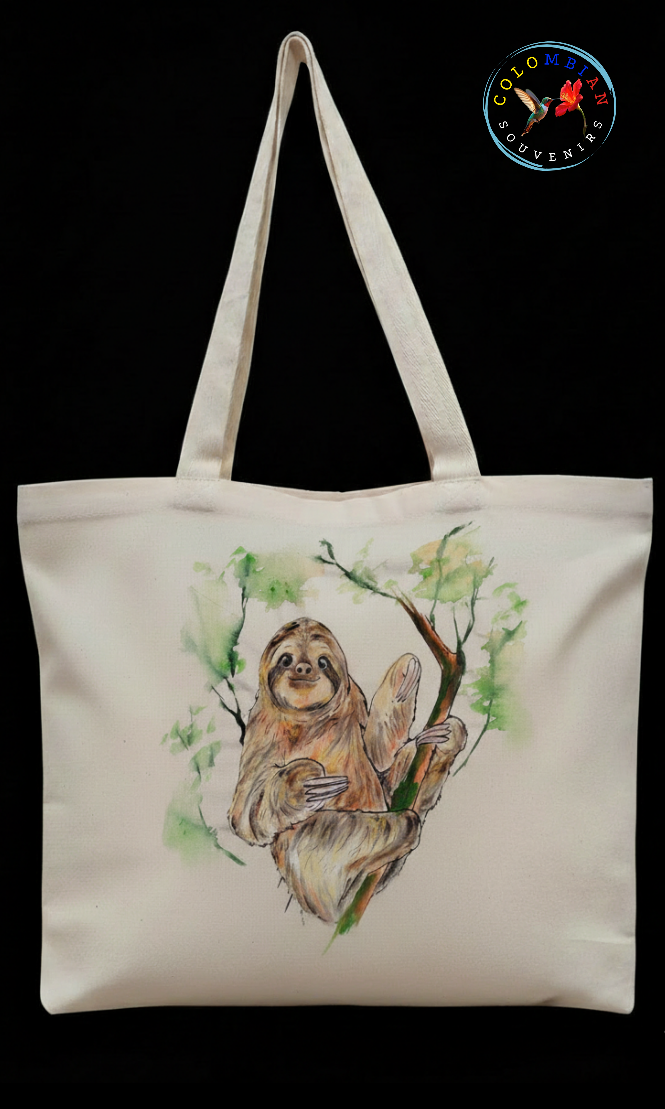 Tote Bag en lienzo Diseño Perezoso
