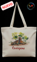 Tote Bag en lienzo Diseño Homenaje a los Zapatos Viejos