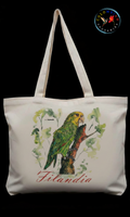 Tote Bag en lienzo Diseño Loro Orejiamarillo