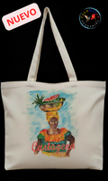 Tote Bag en lienzo Diseño Palenquera