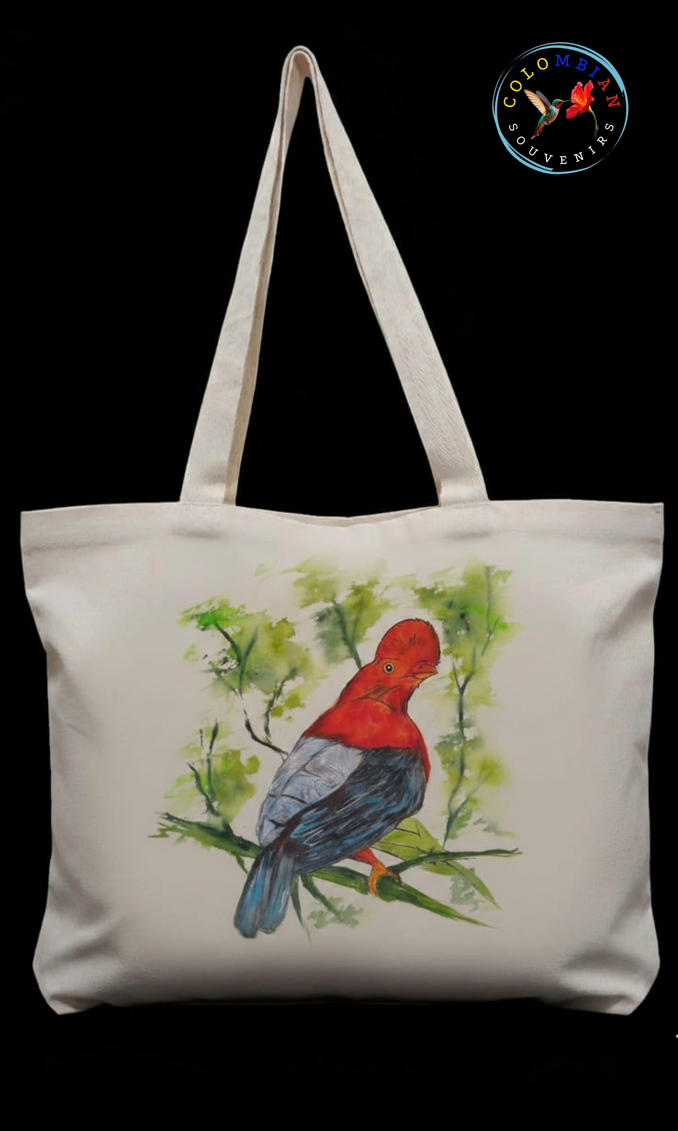 Tote Bag en lienzo Diseño Gallito de Roca